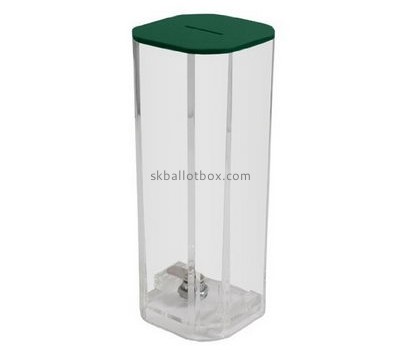 Plastic manufacturing companies custom design plexiglass fundraising collection boxes BB-1115