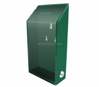 Acrylic box factory custom plexiglass fabrication donation collection boxes BB-1142