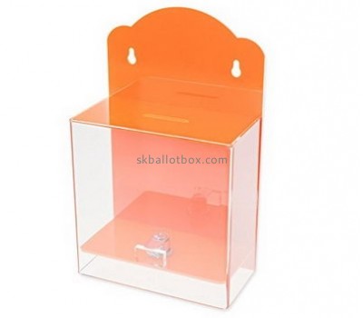 Bespoke orange plastic ballot box BB-1503
