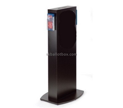 Bespoke black acrylic floor standing ballot box BB-1562