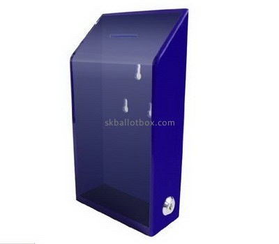 Bespoke purple acrylic wall mounted money box BB-1650