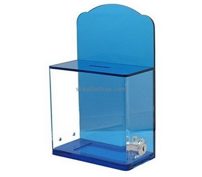 Bespoke acrylic blue donation boxes BB-1710