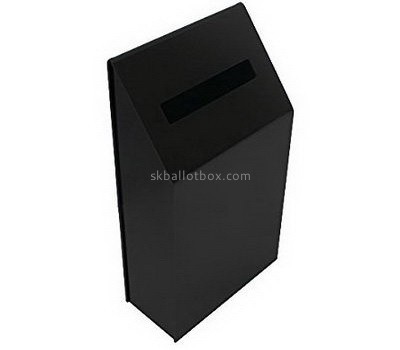 Customize black plexiglass ballot box BB-1738