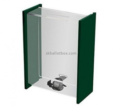 Customize acrylic clear ballot box with lock BB-1826
