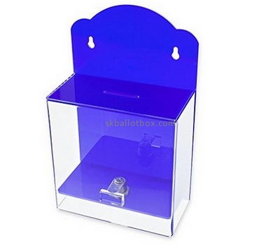 Customize purple wall mounted donation box BB-2001