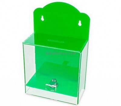 Customize perspex wall mounted donation box BB-2091
