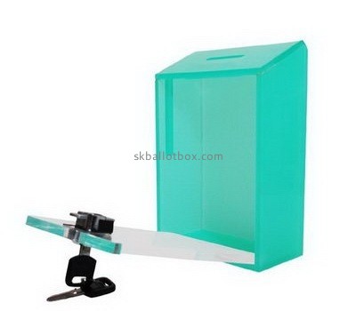 Customize blue wall mounted collection box BB-2122