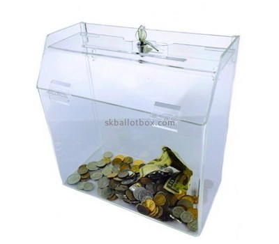 Customize lucite charity collection boxes DB-056