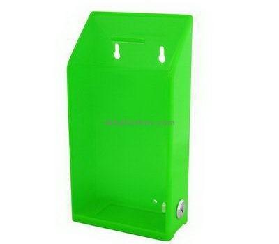 Customize wall mounted green acrylic ballot box BB-2688