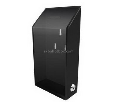 Customize wall black acrylic ballot box BB-2704