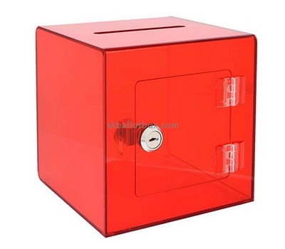 Custom red acrylic suggestion box BB-2714