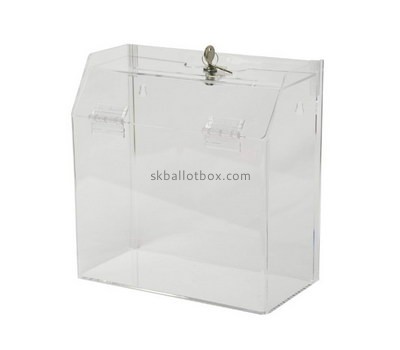 Custom lockable clear acrylic suggetion box BB-2725