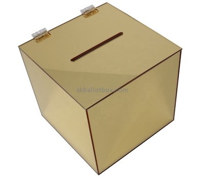 Custom mirror acrylic ballot box BB-2759