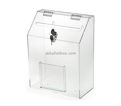 OEM supplier customized acrylic suggestion box with sign holder SB-026