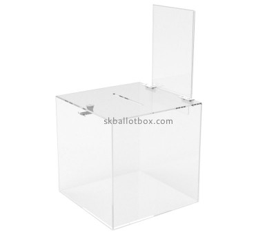 Plexiglass supplier custom acrylic lockable ballot box BB-2806