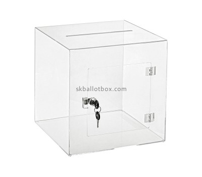 Plexiglass manufacturer custom acrylic ballot box lucite voting box BB-2812