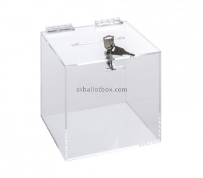 Plexiglass supplier custom acrylic lockable election box voting box BB-2818