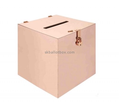 Custom acrylic ballot box plexiglass voting box BB-2833