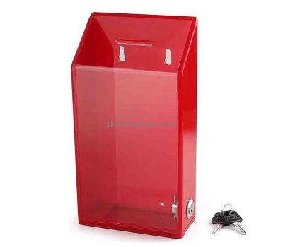 Perspex boxes manufacturer custom acrylic lockable suggestion box SB-043