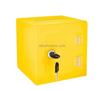 Plexiglass boxes supplier custom acrylic lockable election box BB-2850
