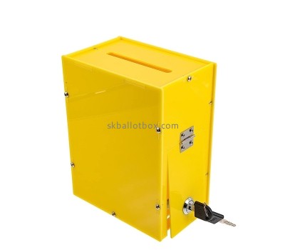 Plexiglass boxes supplier custom locked acrylic mailbox voting box BB-2874