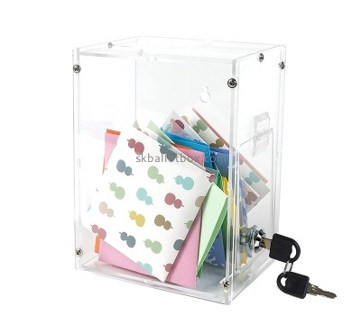 China perspex manufacturer custom plexiglass comments collection box SB-084