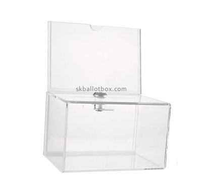 Plexiglass item manufacturer custom acrylic lockable complain letter box SB-089