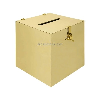 Custom acrylic charity colllection box DB-170