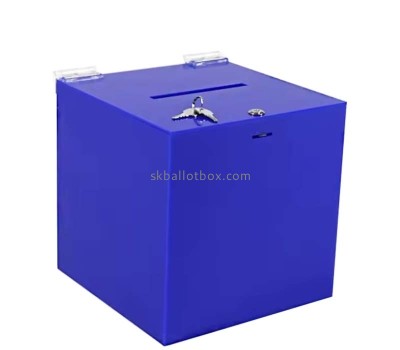 Custom acrylic ballot collection box with lock and keys BB-2946