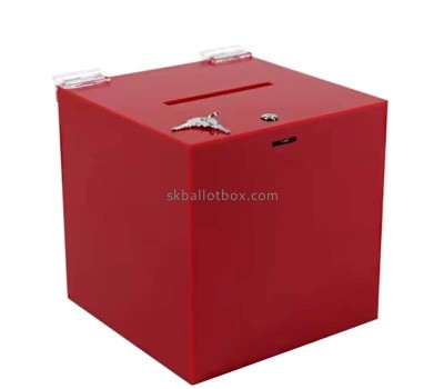 Custom acrylic ballot collection box with lock BB-2950