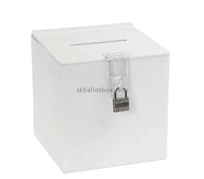 Custom acrylic ballot box with lock and keys BB-2951
