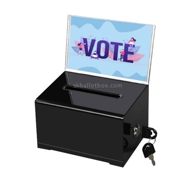 Custom acrylic ballot box for school BB-2952
