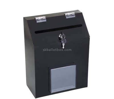 Custom acrylic suggestion box with notepad holder SB-159