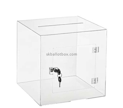 Custom acrylic suggestion box with lock key SB-164