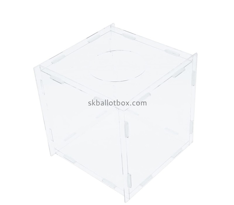 Perspex display supplier custom acrylic lottery raffle box BB-100