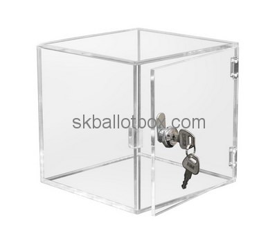 Custom square clear perspex ballot box BB-2730