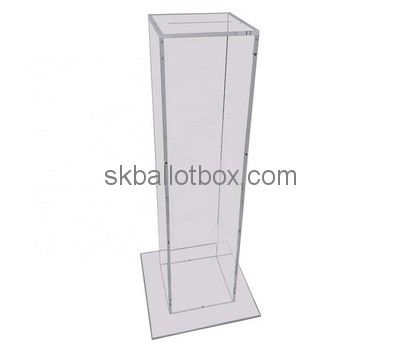 Custom floor standing clear acrylic ballot box BB-2726