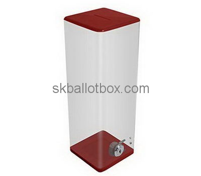Large acrylic lockable ballot box BB-2666
