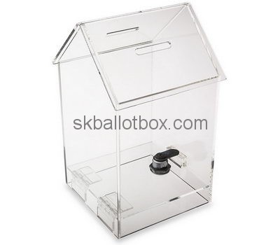 Customize perspex collection box BB-2517