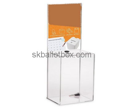Customize perspex charity collection boxes for sale BB-2255