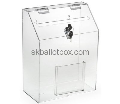 Customize clear plastic charity collection boxes BB-2243