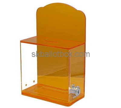 Customize orange perspex suggestion box BB-2103