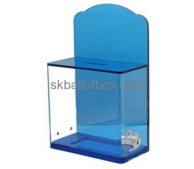 Bespoke blue acrylic ballot box BB-1512