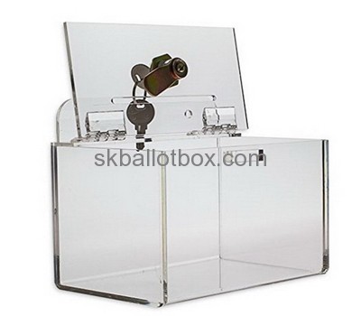 Bespoke transparent acrylic collection boxes for fundraising BB-1479