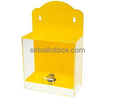 Acrylic display manufacturer custom perspex cash collection box BB-1308
