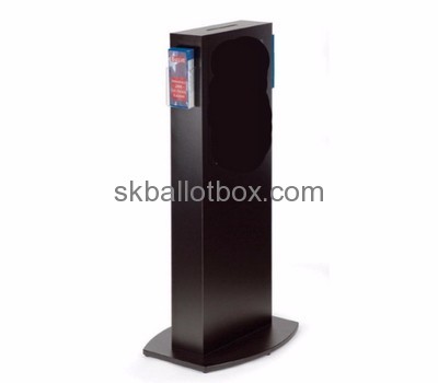 Box factory custom acrylic ballot box with sign holder BH-1263