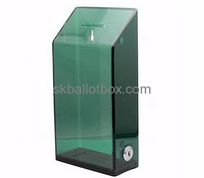 Complete plastic fabricators custom acrylic charity coin collection boxes BB-1254