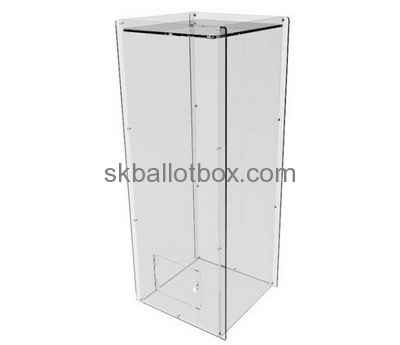 Plastic fabrication company custom acrylic fundraising collection boxes BB-1222