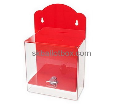 Acrylic products manufacturer custom acrylic ballot box with lock BB-1197