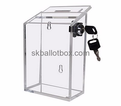 Plastic manufacturers custom plexiglass fabrication charity collection boxes BB-1018